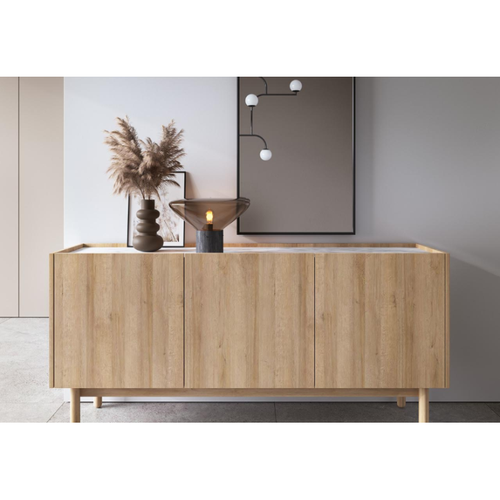 Ensemble meuble TV BOHO couleur Chêne Rivera